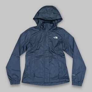 The North Face Women’s Black DryVent Navy Hooded Rain Jacket - Size XS